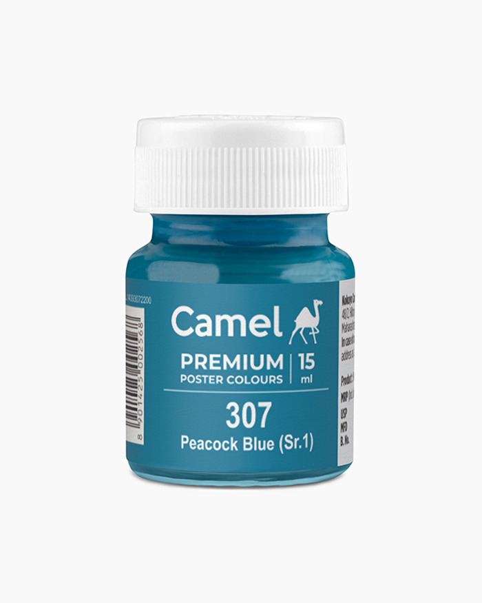Peacock Blue Camel Premium Poster Colours